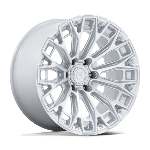 Fuel FC882 TRAX - Gloss Silver w/ Machined Face-Wheels-Fuel-Dirty Diesel Customs