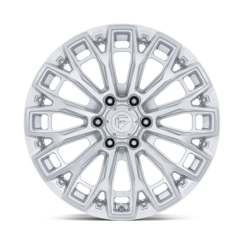 Fuel FC882 TRAX - Gloss Silver w/ Machined Face-Wheels-Fuel-Dirty Diesel Customs