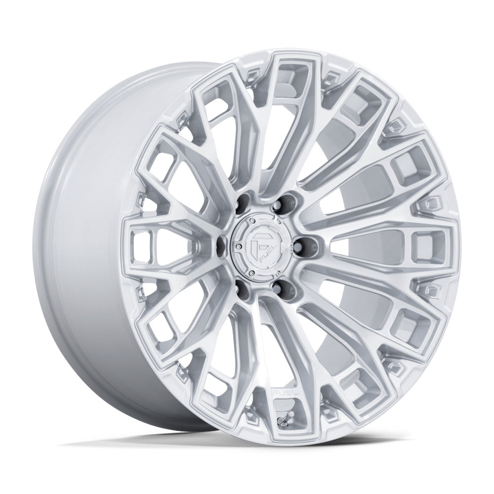 Fuel FC882 TRAX - Gloss Silver w/ Machined Face-Wheels-Fuel-Dirty Diesel Customs