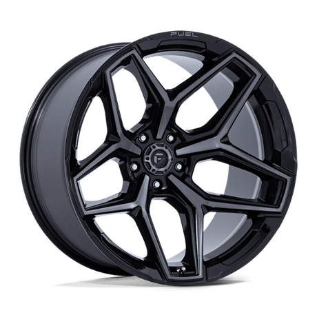 Fuel FLUX - Gloss Black Brushed Face w/ Gray Tint-Wheels-Fuel-Dirty Diesel Customs
