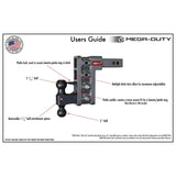 Gen-Y Mega-Duty 21K 18" Drop Hitch 2.5" Shank Dual-Ball Mount & Pintle Lock (GH-627)-Drop Hitch-Gen-Y Hitch-Dirty Diesel Customs