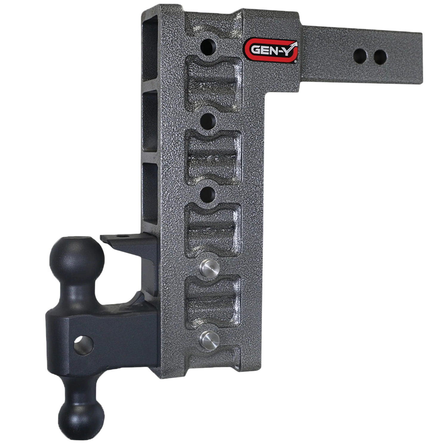 Gen-Y Mega-Duty 21K 12" Drop Hitch 2.5" Shank Dual-Ball Mount & Pintle Lock (GH-625)-Drop Hitch-Gen-Y Hitch-Dirty Diesel Customs