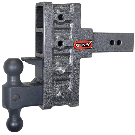 Gen-Y Mega-Duty 21K 6" Offset Drop Hitch 2.5" Shank Dual-Ball Mount & Pintle Lock (GH-924)-Drop Hitch-Gen-Y Hitch-Dirty Diesel Customs