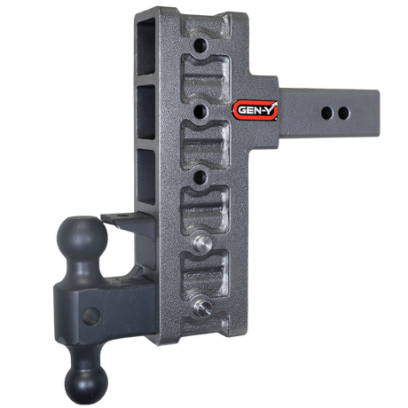 Gen-Y Mega-Duty 21K 9" Offset Drop Hitch 2.5" Shank Dual-Ball Mount & Pintle Lock (GH-925)-Drop Hitch-Gen-Y Hitch-Dirty Diesel Customs