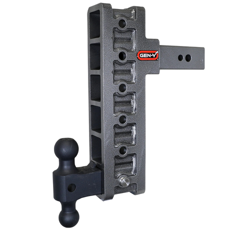 Gen-Y | Mega-Duty 32K Drop Hitch | 12" Offset Drop | 2.5" Shank | Dual Ball Mount (GH-1916)-Drop Hitch-Gen-Y Hitch-Dirty Diesel Customs