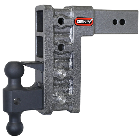 Gen-Y | Mega-Duty 32K Drop Hitch | 12" Drop | 3" Shank | Dual Ball Mount & Pintle Lock (GH-1725)-Drop Hitch-Gen-Y Hitch-Dirty Diesel Customs