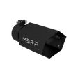 HEX Exhaust Tip - 3" - 4" x 10" Black Coated w SS logo (T5169BLK)-Exhaust Tips-MBRP-Dirty Diesel Customs