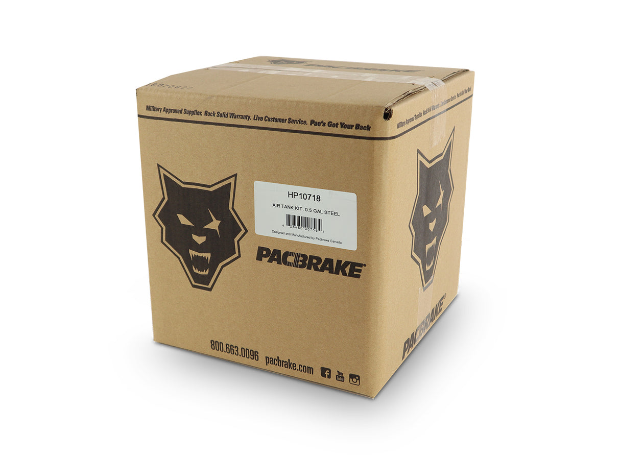 Universal Pacbrake 1/2 Gallon Steel Air Tank Kit (HP10718)