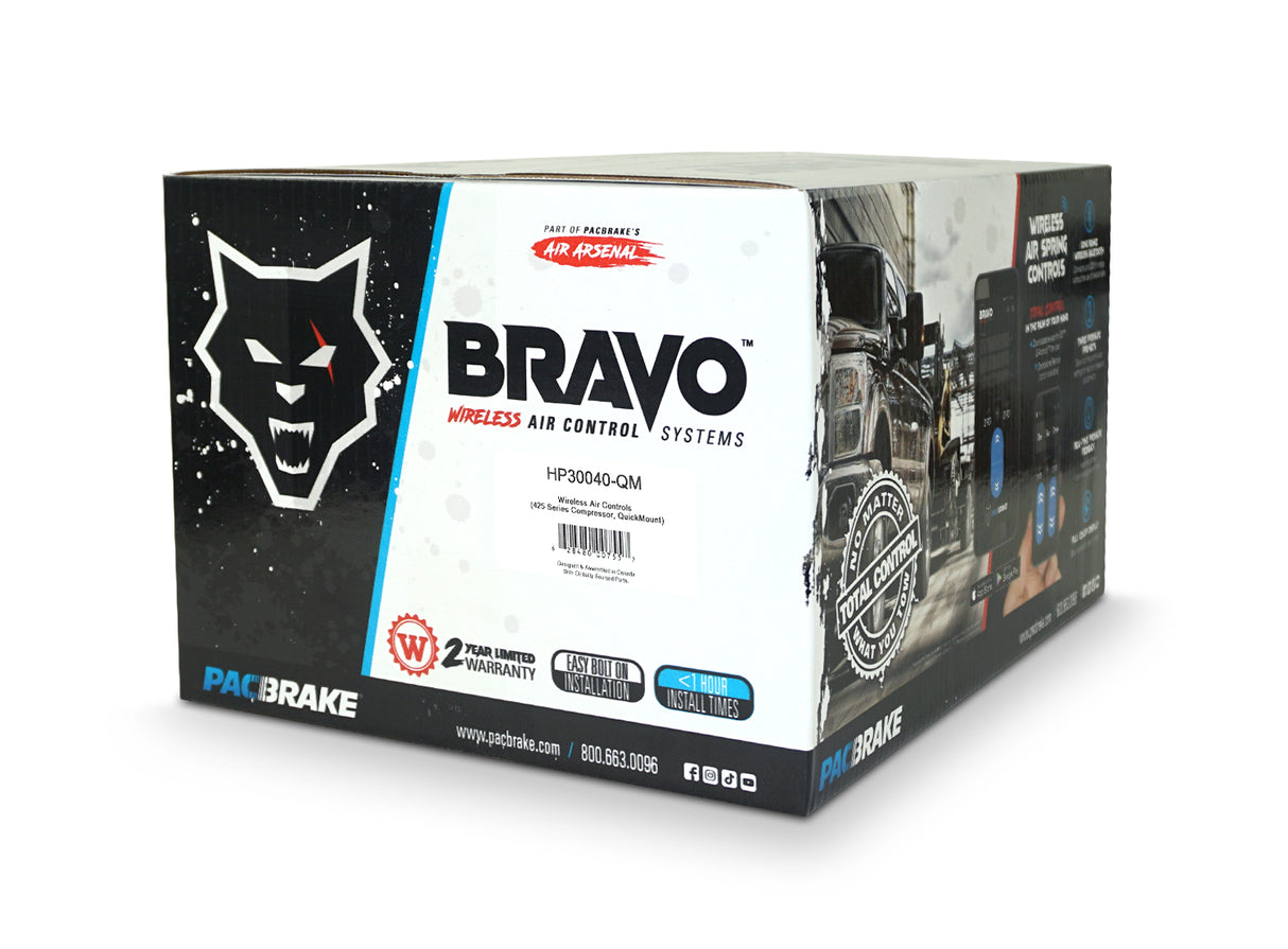 Universal Pacbrake BRAVO Wireless Air Control Kit w/ XD Compressor (HP30040-QM)