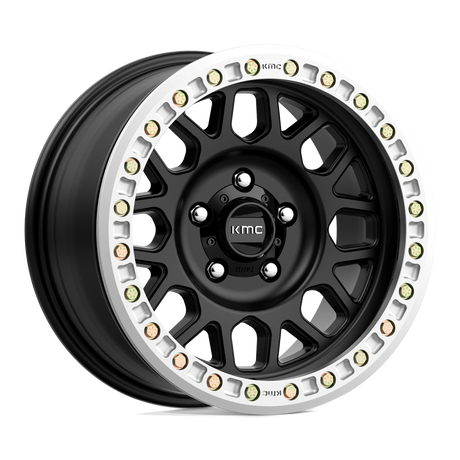 KMC KM234 GRENADE DESERT BEADLOCK - Satin Black-Wheels-KMC-KM23429050712N-Dirty Diesel Customs