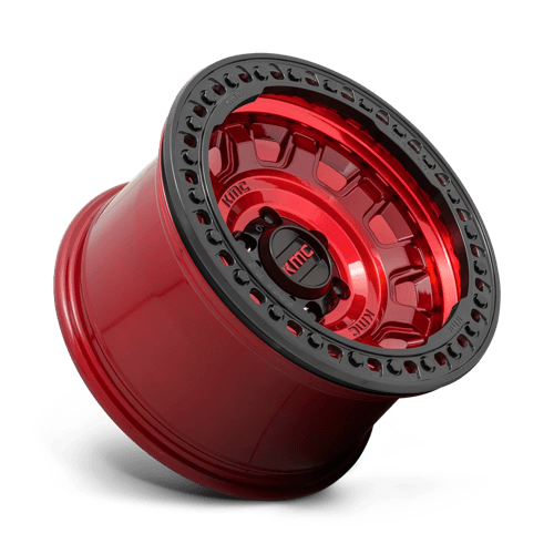 KMC KM236 TANK BEADLOCK - Candy Red-Wheels-KMC-Dirty Diesel Customs