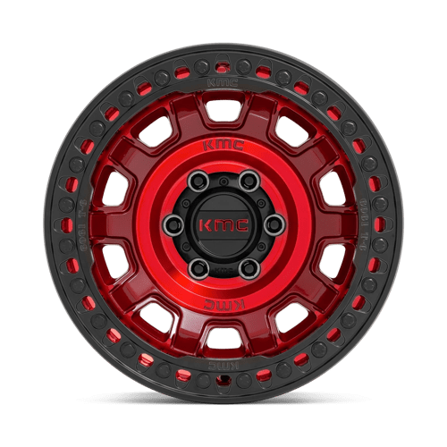 KMC KM236 TANK BEADLOCK - Candy Red-Wheels-KMC-Dirty Diesel Customs