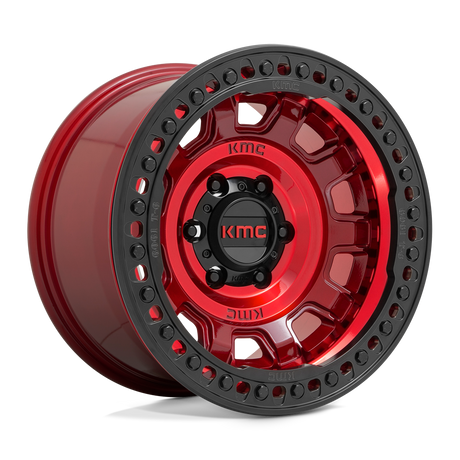 KMC KM236 TANK BEADLOCK - Candy Red-Wheels-KMC-KM23679050915N-Dirty Diesel Customs