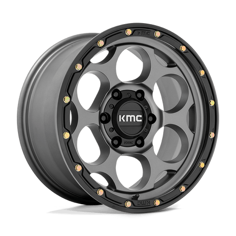 KMC KM541 DIRTY HARRY - Satin Gray With Black Lip-Wheels-KMC-KM54178568900-Dirty Diesel Customs