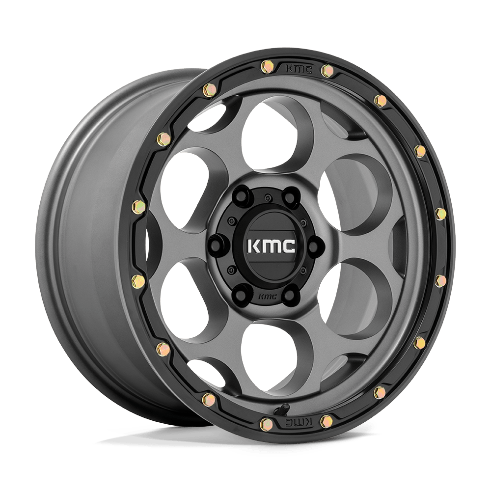 KMC KM541 DIRTY HARRY - Satin Gray With Black Lip-Wheels-KMC-KM54178550900-Dirty Diesel Customs