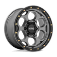 KMC KM541 DIRTY HARRY - Satin Gray With Black Lip-Wheels-KMC-KM54178568900-Dirty Diesel Customs