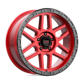 KMC KM544 MESA - Candy Red W/ Black Lip-Wheels-KMC-Dirty Diesel Customs