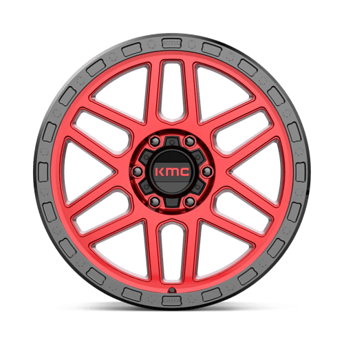KMC KM544 MESA - Candy Red W/ Black Lip-Wheels-KMC-Dirty Diesel Customs