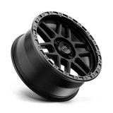 KMC KM544 MESA - Satin Black W/ Gloss Black Lip-Wheels-KMC-Dirty Diesel Customs