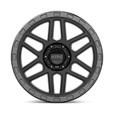 KMC KM544 MESA - Satin Black W/ Gloss Black Lip-Wheels-KMC-Dirty Diesel Customs