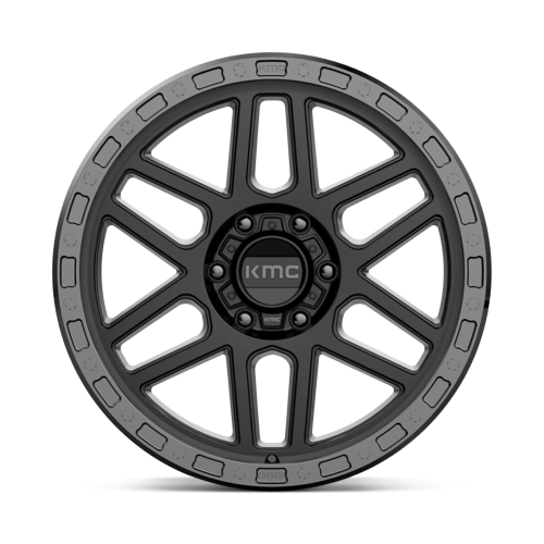KMC KM544 MESA - Satin Black W/ Gloss Black Lip-Wheels-KMC-Dirty Diesel Customs