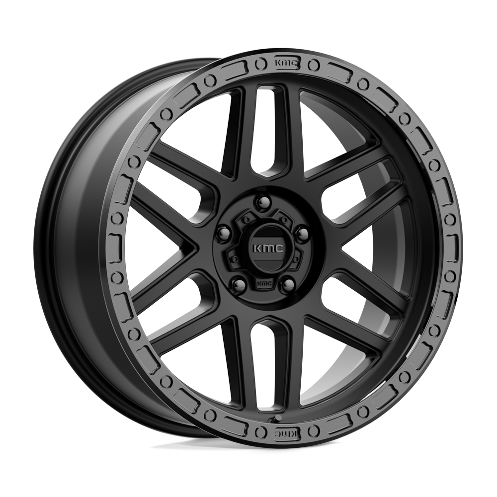KMC KM544 MESA - Satin Black W/ Gloss Black Lip-Wheels-KMC-KM54429063700-Dirty Diesel Customs