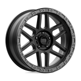 KMC KM544 MESA - Satin Black W/ Gloss Black Lip-Wheels-KMC-KM54429063700-Dirty Diesel Customs