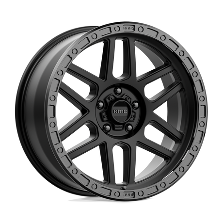 KMC KM544 MESA - Satin Black W/ Gloss Black Lip-Wheels-KMC-KM54429063700-Dirty Diesel Customs