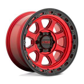 KMC KM548 CHASE - Candy Red W/ Black Lip-Wheels-KMC-KM54829050900-Dirty Diesel Customs