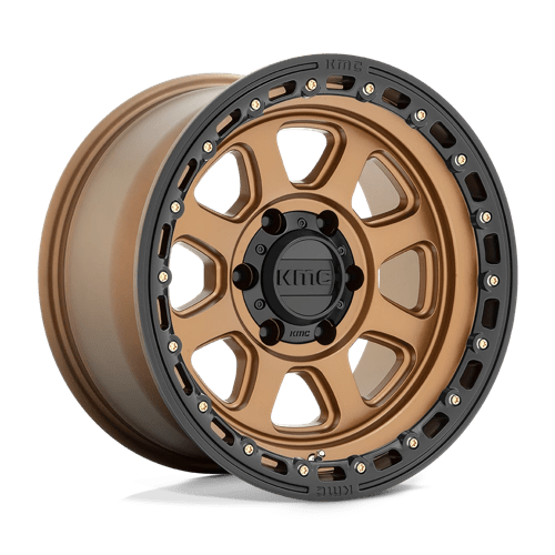 KMC KM548 CHASE - Matte Bronze W/ Black Lip-Wheels-KMC-Dirty Diesel Customs