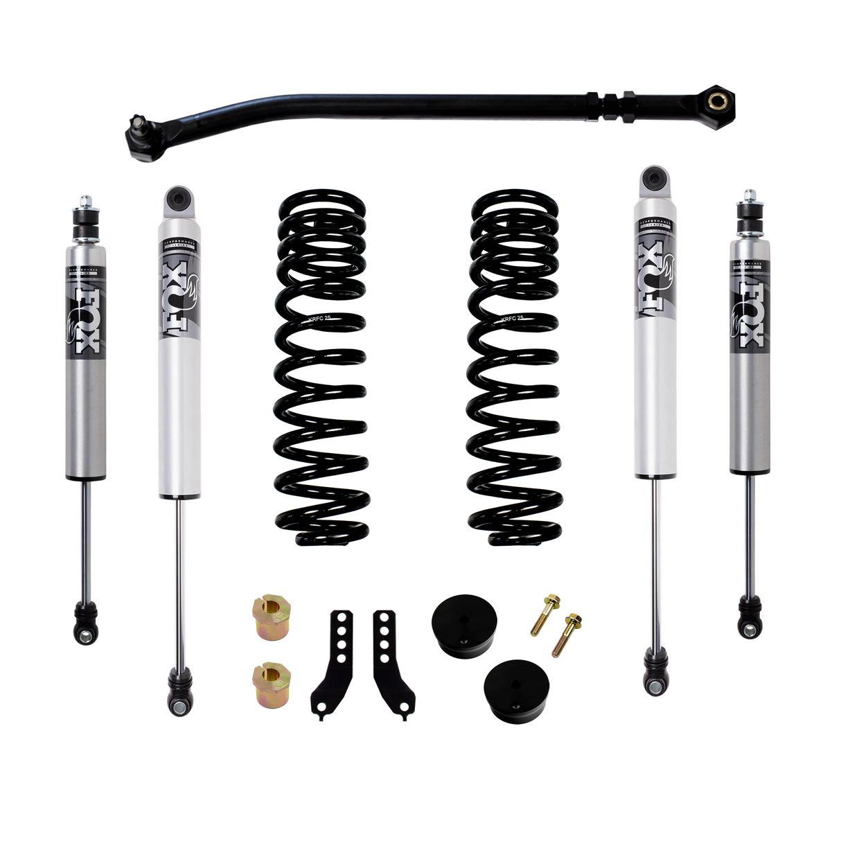 2017-2025 Powerstroke Front 2.5" Leveling Kit w/ Fox Performance Series HTO Shocks (KRFD17STAGE2FOXHTO)