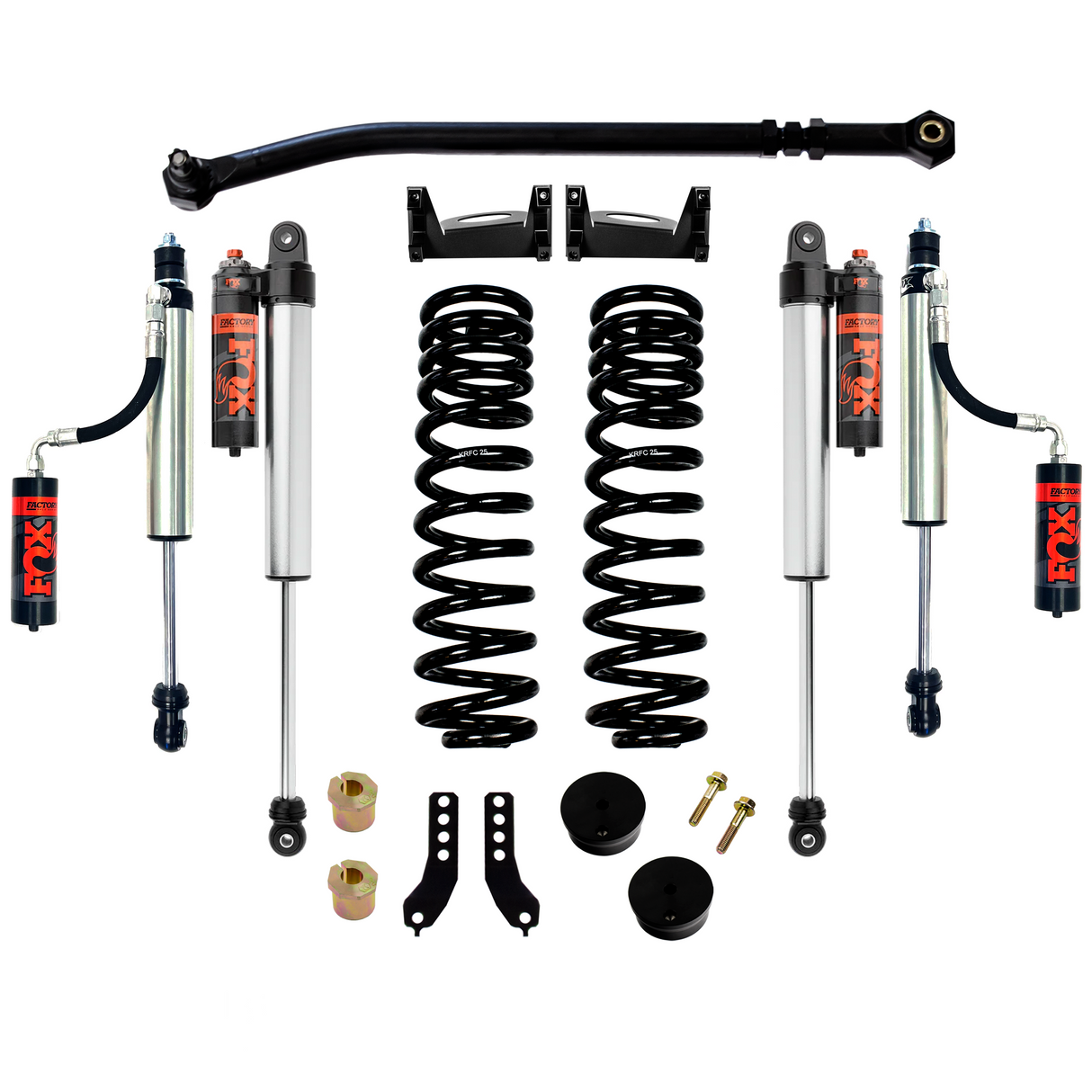 2017-2025 Powerstroke Stage 2 Leveling Kit w/ Fox Factory Race Series Shocks (KRFD17STAGE2FOXRS)