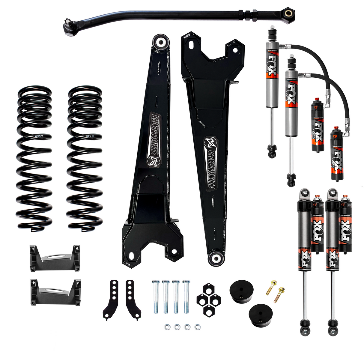 2017-2025 Powerstroke Front 2.5" Performance Elite Fox Stage 3 Leveling Kit (KRFD17STAGE3FOXPE)
