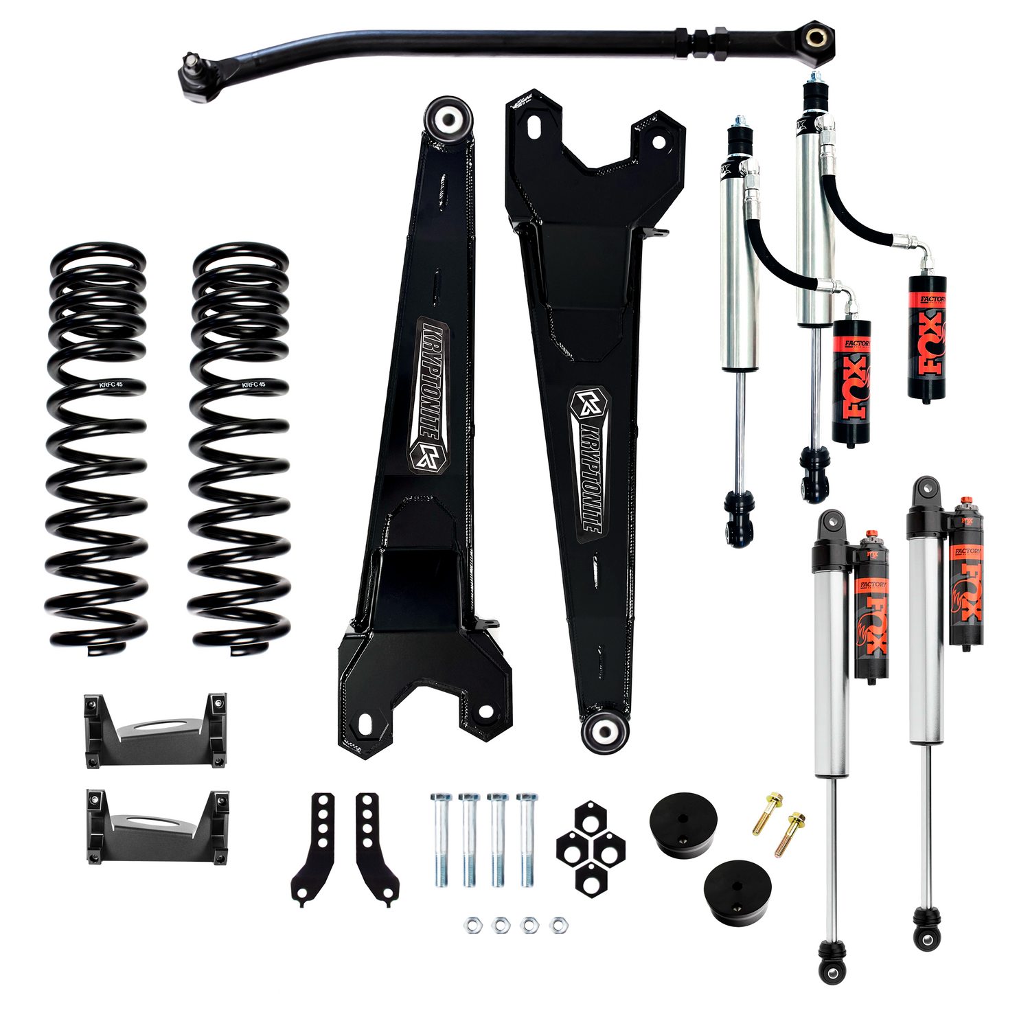 2017-2025 Powerstroke Stage 3 Front Leveling Kit w/ 2.5 Factory Race Series Fox Shocks (KRFD17STAGE3FOXRS)