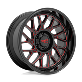 Moto Metal MO805 - Gloss Black Milled W/ Red Tint-Wheels-Moto Metal-MO80521050918N-Dirty Diesel Customs
