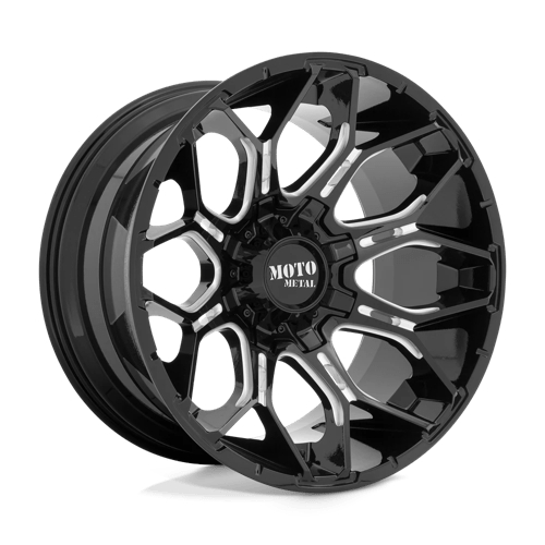 Moto Metal MO808 SNIPER - Gloss Black Milled-Wheels-Moto Metal-Dirty Diesel Customs
