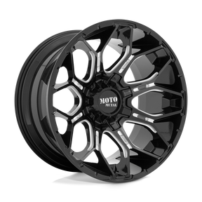 Moto Metal MO808 SNIPER - Gloss Black Milled-Wheels-Moto Metal-MO80821035318N-Dirty Diesel Customs