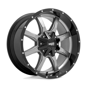 Moto Metal MO970 - Gloss Gray Center Gloss Black Lip-Wheels-Moto Metal-Dirty Diesel Customs