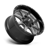 Moto Metal MO970 - Gloss Gray Center Gloss Black Lip-Wheels-Moto Metal-Dirty Diesel Customs