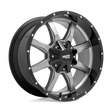 Moto Metal MO970 - Gloss Gray Center Gloss Black Lip-Wheels-Moto Metal-MO97021067412-Dirty Diesel Customs
