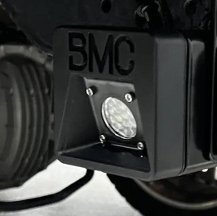 2020-2026 GM 1500 HITCH BAR: FLOOD- Rigid SR-Q Midnight Series 6" w / Rigid Ignite Endcap Upgrade