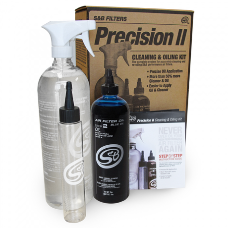 S&B Precision II: Cleaning & Oil Kit 6 Pack (Blue Oil) (88-0014)-Intake Oil Kit-S&B Filters-Dirty Diesel Customs