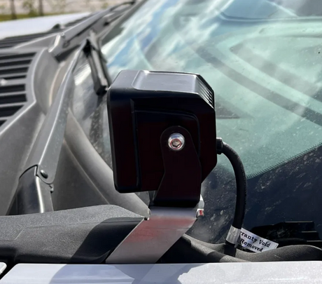 2019-2026 FORD F150 A-PILLAR BRACKETS WITH RIGID D-SERIES 3 INCH CUBES - FLOOD