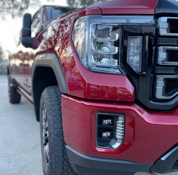 2020-2023 GMC 2500HD/3500HD FOG LIGHT KIT: RIGID SR-M COMBO - INCLUDES CONNECTORS FOR DIRECT OEM CONNECTION