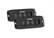 5th Gen  RAM 3500 HITCH BARS ™: FLOOD- RIGID SR-Q PRO 6" Midnight Edition W / Rigid Ignite Endcap Upgrade