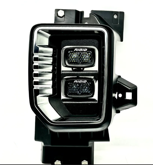 2020-2023 GMC 2500HD/3500HD FOG LIGHT KIT: RIGID SR-M COMBO - INCLUDES CONNECTORS FOR DIRECT OEM CONNECTION