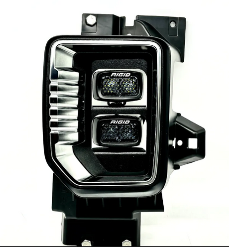 2020-2023 GMC 2500HD/3500HD FOG LIGHT KIT: RIGID SR-M COMBO - INCLUDES CONNECTORS FOR DIRECT OEM CONNECTION