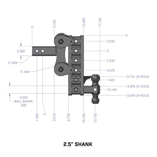 The Boss (Torsion-Flex) 10k Drop Hitch (GH-1014)-Drop Hitch-Gen-Y Hitch-Dirty Diesel Customs