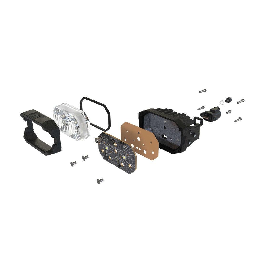 Universal 2Banger LED Ditch Light Pods (BAF102)-Pod Lights-Morimoto-Dirty Diesel Customs