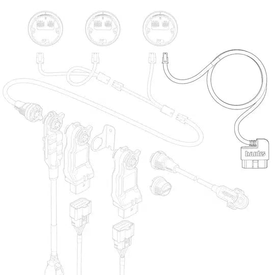 Universal 4-Pin OBD-II Cable (61300-45)-Sensor Connector-Banks Power-Dirty Diesel Customs